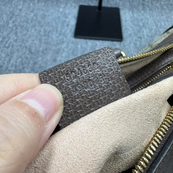 GUCCI Ophidia Boston Brown Canvas Satchel ccofb999-102525 - Picture 15 of 16